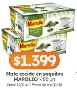 Cordiez Marolio mate cocido en saquitos oferta