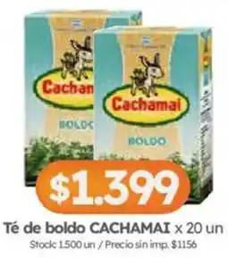 Cordiez Cachamai té de boldo oferta