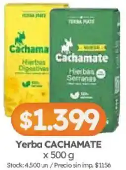 Cordiez Cachamate yerba oferta