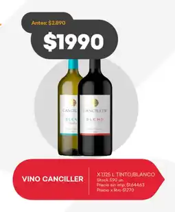 Supermercados Tadicor Canciller vino oferta