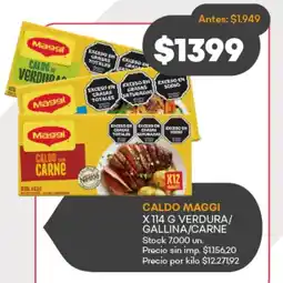 Supermercados Tadicor Maggi caldo oferta