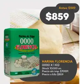 Supermercados Tadicor Florencia harina de trigo 0000 oferta