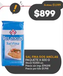 Supermercados Tadicor Dos Anclas sal fina oferta