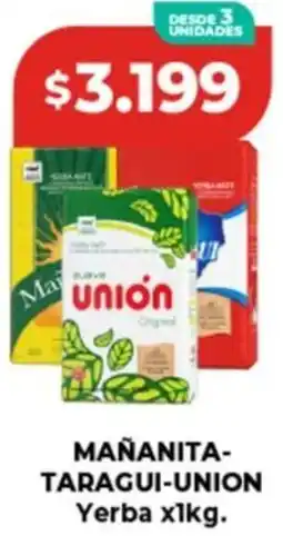 Supermayorista Vital Mañanita- taragui-union yerba oferta