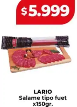Supermayorista Vital Lario salame tipo fuet oferta