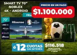 Supermayorista Vital Noblex smart tv 70" oferta