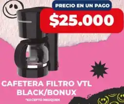 Supermayorista Vital Cafetera filtro vtl black/bonux oferta