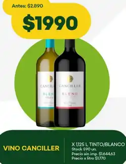 Super MAMI Canciller vino tinto/blanco oferta