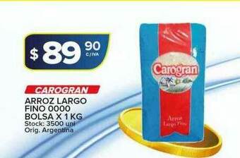 Carrefour Maxi Carogran Arroz Largo Fino 0000 oferta