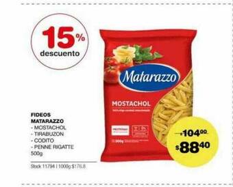 Atomo Conviene Fideos Matarazzo oferta