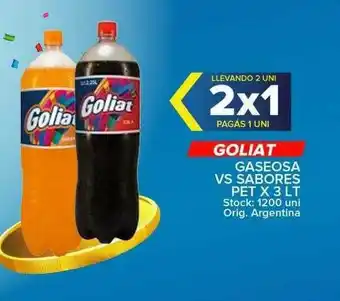 Carrefour Maxi Goliat Gaseosa Vs Sabores oferta