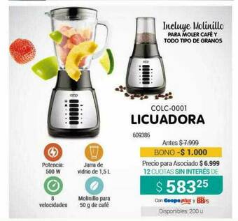 Cooperativa Obrera Licuadora oferta