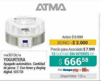 Cooperativa Obrera Atma Yogurtera oferta