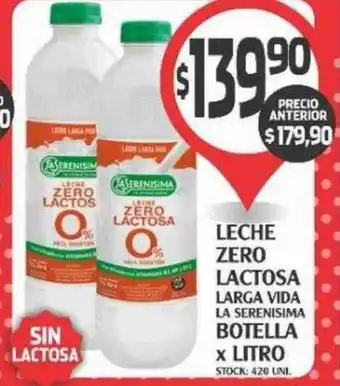 Supermercados Malambo Leche Zero Lactosa Larga Vida La Serenisima oferta
