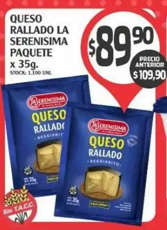 Supermercados Malambo Queso Rallado La Serenisima oferta