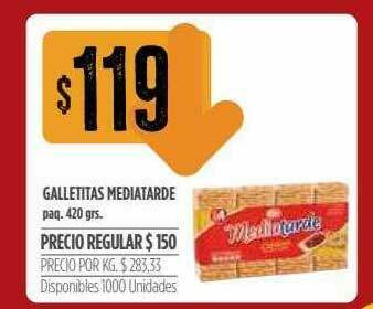 Supermercados Vea Galletitas Mediatarde oferta