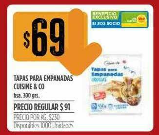 Supermercados Vea Tapas Para Empanadas Cuisine & Co oferta