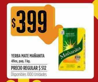 Supermercados Vea Yerba Mate Mañanita oferta