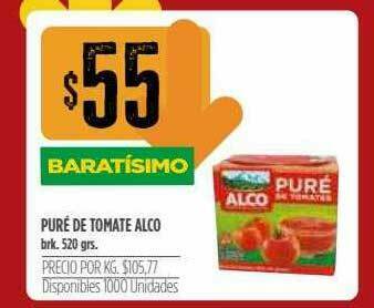 Supermercados Vea Puré De Tomate Alco oferta
