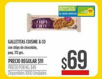 Supermercados Vea Galletitas Cuisine & Co oferta