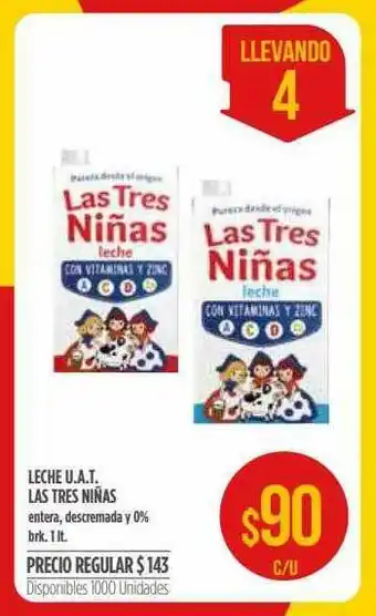 Supermercados Vea Leche Uat Las Tres Niñas oferta
