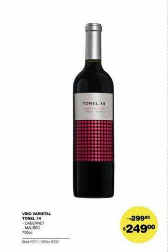 Atomo Conviene Vino Varietal Tonel 14 oferta