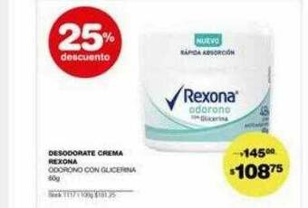 Atomo Conviene Desodorante Crema Rexona 25% Descuento oferta