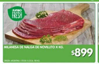 Jumbo Milanesa de nalga de novillito x kg oferta