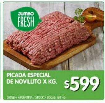 Jumbo Picada especial de novillito x kg oferta