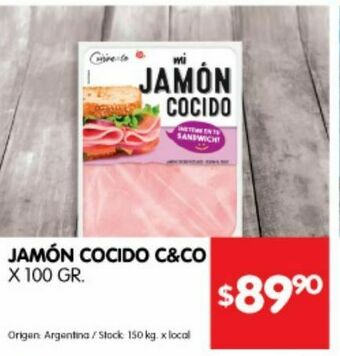 Disco Jamón cocido c&co oferta