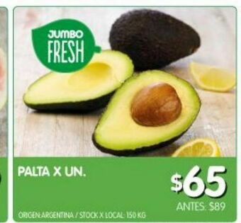 Jumbo Palta x un oferta