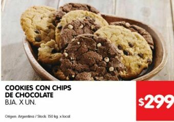 Disco Cookies con chips de chocolate oferta