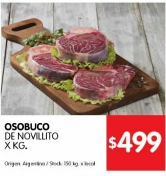 Disco Osobuco de novillito kg oferta