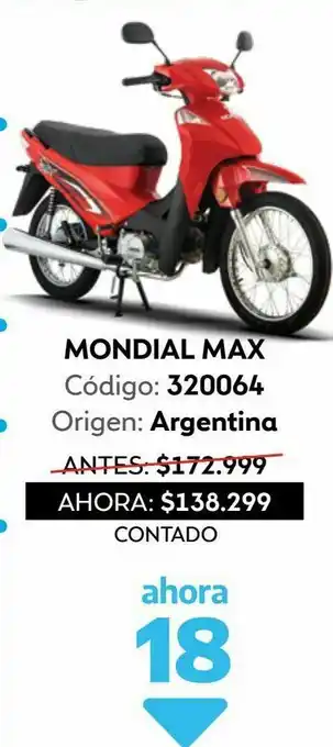 Coppel Moto mondial ld 110 max rt oferta