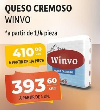 El Milagro Mayorista Queso Cremoso Winvo oferta