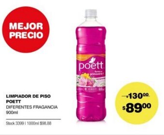 Atomo Conviene Limpiador De Piso Poett 900ml oferta