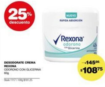 Atomo Conviene Rexona Desodorante Crema Odorono con Glicerina 60g oferta