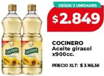 Cocinero aceite girasol