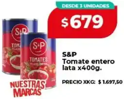 Supermayorista Vital S&P tomate entero lata oferta