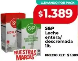 Supermayorista Vital S&P leche entera/ descremada oferta