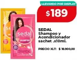 Supermayorista Vital Sedal shampoo y acondicionador sachet oferta