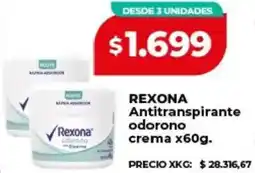 Supermayorista Vital Rexona antitranspirante odorono crema oferta