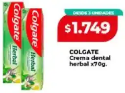Supermayorista Vital Colgate crema dental herbal oferta