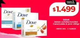 Supermayorista Vital Dove jabón exfoliacion/del. care/cuida & prot oferta