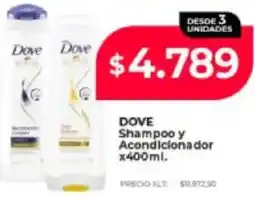 Supermayorista Vital Dove shampoo y acondicionador oferta