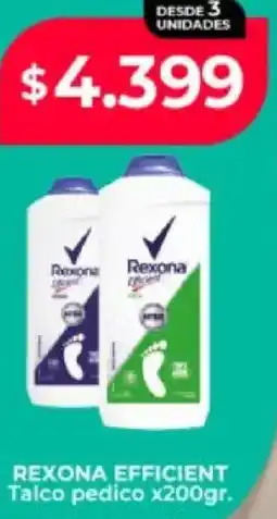 Supermayorista Vital Rexona efficient talco pedico oferta