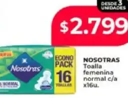 Supermayorista Vital Nosotras toallas femenina normal c/a oferta