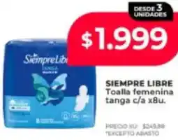 Supermayorista Vital Siempre libre toalla femenina tanga c/a oferta