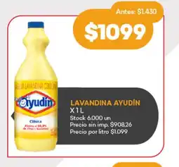 Supermercados Tadicor Lavandina ayudin oferta