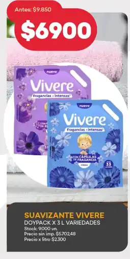 Supermercados Tadicor Suavizante vivere oferta